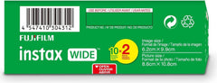 Fujifilm Instax Wide Instant Film 2-pack of 20 exposures