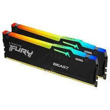 Kingston FURY Beast RGB XMP 32GB (2 x 16GB) 6000MHz DDR5 CL30 (INTEL XMP) Black